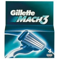 Змінні касети для гоління Gillette Mach3, 4 шт