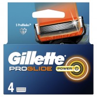 Сменные картриджи для бритья мужские Gillette Fusion5 ProGlide Power, 4 шт