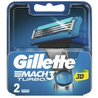 Змінні касети для гоління Gillette Mach3 Turbo, 2 шт