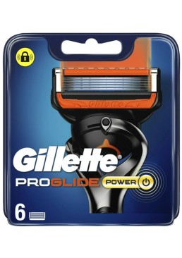 Сменные картриджи Gillette Fusion5 ProGlide Power, 6 шт