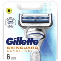 Змінні картриджі Gillette Skinguard Sensitive, 6 шт
