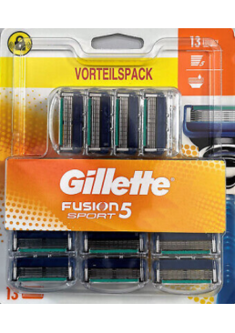 Сменные картриджи для бритья Gillette Fusion 5 Sport, 13 шт