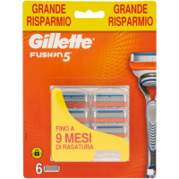 Сменные лезвия Gillette для мужской бритвы Fusion5, 6 сменных кассет 