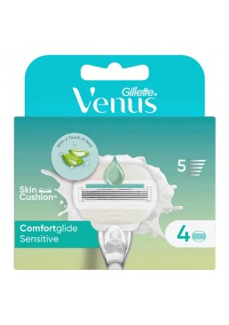 Змінні картриджі Gillette Venus ComfortGlide Sensitive, 4 шт