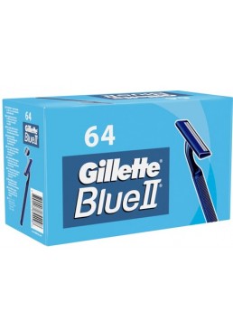 Упаковка одноразовых бритвенных станков Gillette Blue II, 64 шт