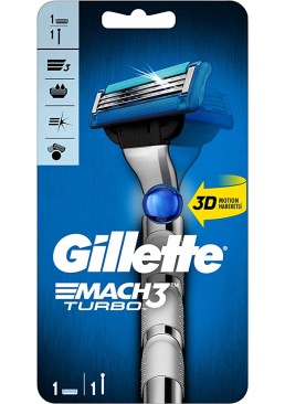 Станок для бритья Gillette Mach 3 Turbo, 1шт