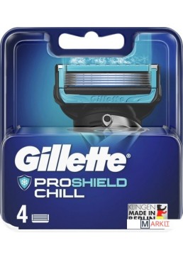 Сменные кассеты для бритья Gillette Proshield Chill,4 шт