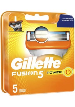 Сменные картриджи Gillette Fusion5 Power, 5 шт