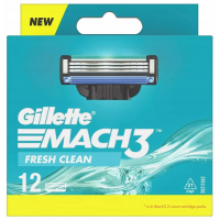 Сменные картриджи для бритья Gillette Mach3, 12 шт