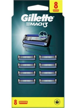 Сменные кассеты для бритья Gillette Mach3, 8 шт