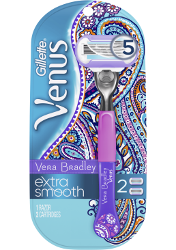 Станок для бритья женский Gillette Venus  Swirl Extra Smooth Vera Bradley + 2 кассеты
