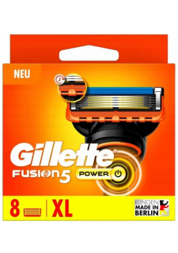 Змінні касети для гоління Gillette Fusion Power, 8 шт