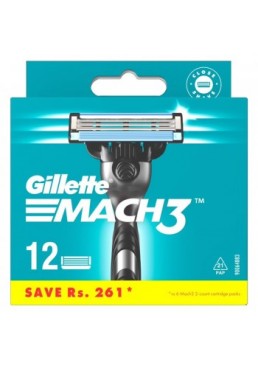 Сменные картриджи для бритья Gillette Mach3, 12 шт