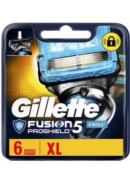 Сменные картриджи для бритья Gillette Proshield Chill, 6 шт