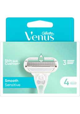 Сменные кассеты для бритья Gillette Venus Smooth Sensitive, 4 шт