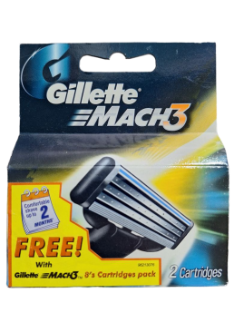 Сменные картриджи для бритья (лезвия) мужские Gillette Mach3, 2 шт
