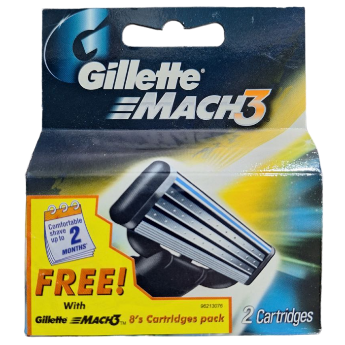 Змінні картриджі для гоління (леза) чоловічі Gillette Mach3, 2 шт (526876) - 