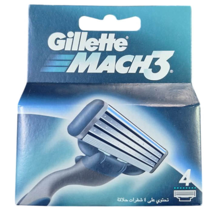 Змінні касети для гоління Gillette Mach3, 4 шт (243531/427380) - 