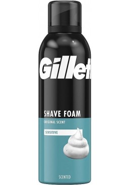 Пена для бритья Gillette Sensitive Skin Foam для чувствительной кожи, 200 мл