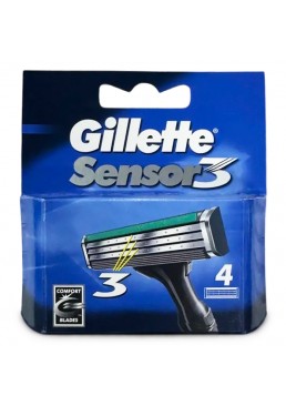Змінні картриджі для гоління Gillette Sensor3, 4 шт.