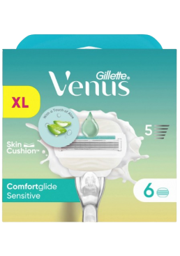 Змінні картриджі Gillette Venus ComfortGlide Sensitive, 6 шт