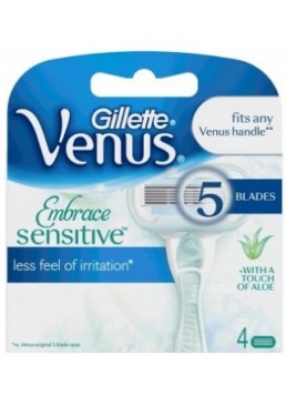 Змінні картриджі Gillette Venus Extra Smooth Sensitive, 4 шт