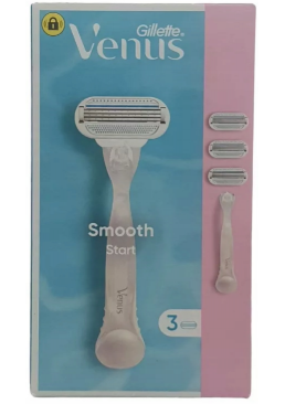 Станок для бритья Venus Smooth Start + сменные картриджи 3 шт