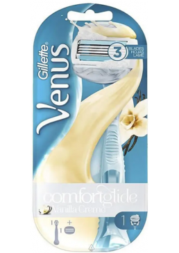 Станок с 1 сменной кассетой Gillette Venus ComfortGlide Vanilla Creme 