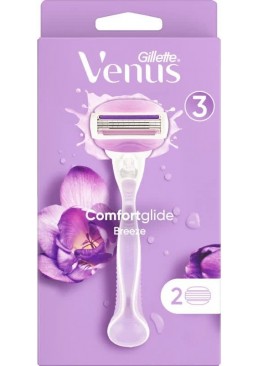Станок для гоління жіночий Gillette Venus Breeze, 1 станок+2 касети