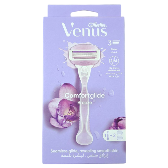 Станок для бритья женский Gillette Venus Breeze, 1 станок+2кассеты - 
