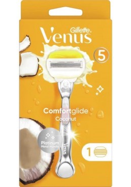 Бритва Gillette Venus Comfortglide Coconut, 1 станок + 2 сменные кассеты