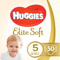 Подгузники Huggies Elite Soft 5 (12-22 кг) 50 шт