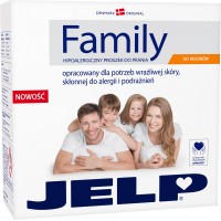 Гіпоалергенний пральний порошок JELP Family для кольорової білизни, 2.24 кг (32 прань)