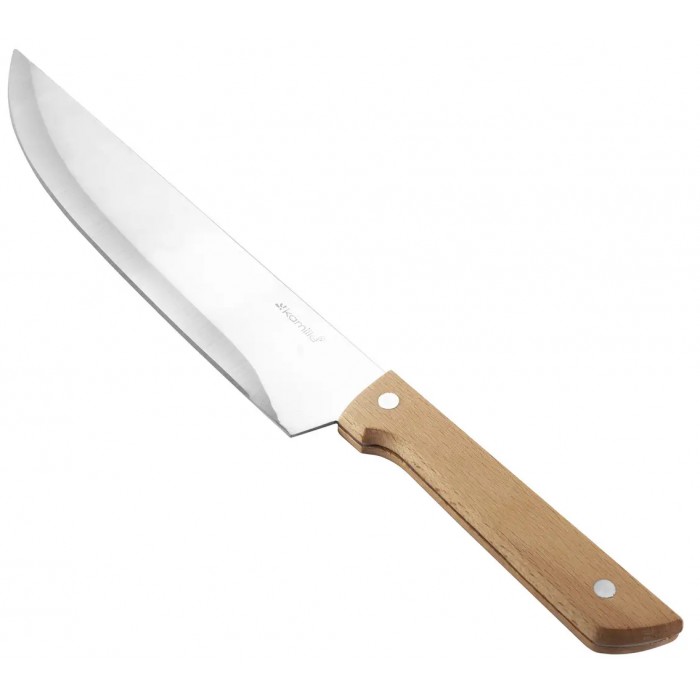 Нож поварской Kamille Natural КМ-5315 деревянная ручка, 20см лезвие - 