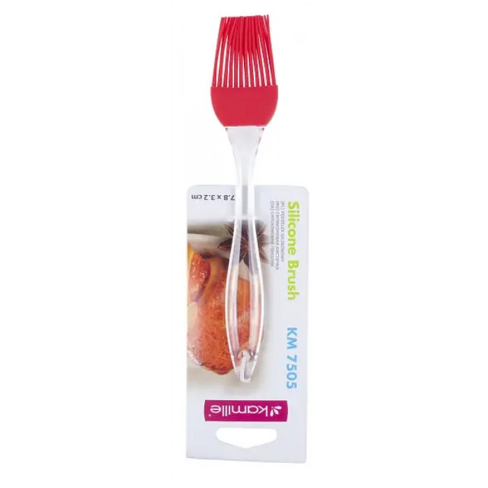 Кисточка силиконовая Kamille КМ-7505 18 х 3 см  - 