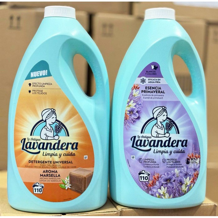 Гель для стирки Lavandera Aroma Marsella с ароматом марсельского мыла, 4.95 л (110 стирок) - 