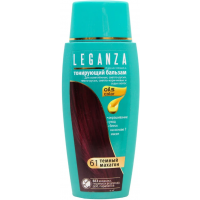 Тонирующий бальзам для волос Leganza №61 Темный махагон, 150 мл