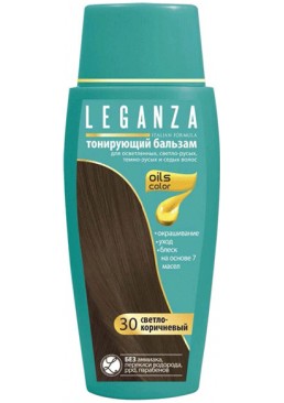 Тонуючий бальзам для волосся Leganza №30 Світло-коричневий, 150 мл