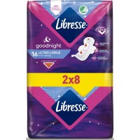 Гигиенические прокладки Libresse Ultra Goodnight Large 6 капель, 16 шт