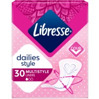 Щоденні прокладки Libresse Dailies style Multistyle Liners  (1крапля), 30 шт