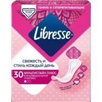 Щоденні гігієнічні прокладки Libresse Dailyfresh Multistyle Plus, 30 шт