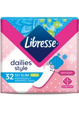 Щоденні прокладки Libresse Dailies Style Deo Ультратонкі, 32 шт