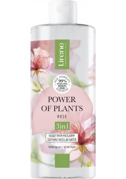 Мицеллярная вода Lirene Power of Plants Успокаивающая Роза, 400 мл
