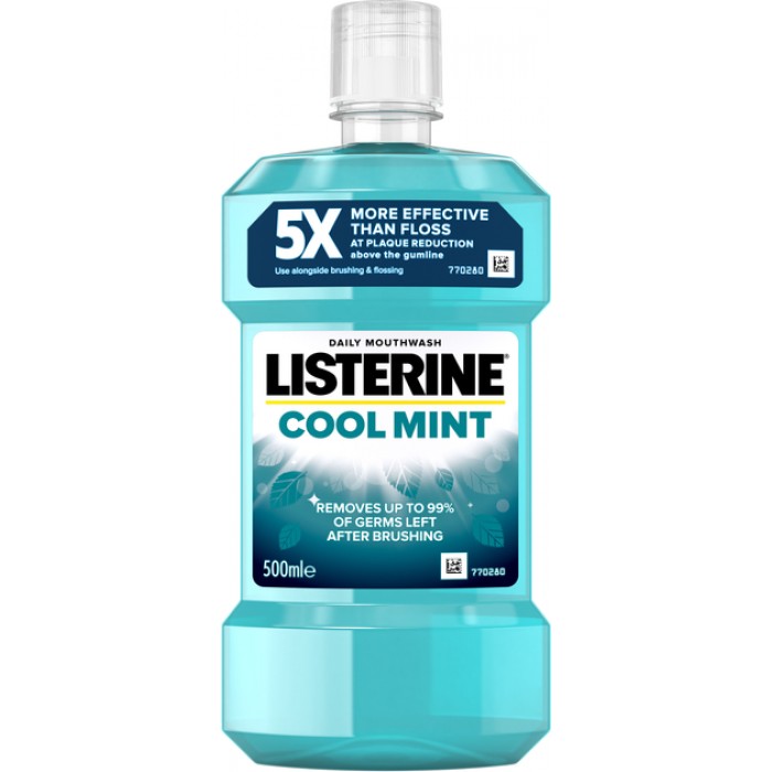 Ополіскувач для ротової порожнини Listerine Свіжа м'ята Захист ясен, 500 мл (703585) - 