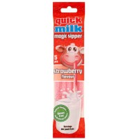Трубочки для молока Quick Milk Magic Sipper Strawberry Flavour, 5 шт