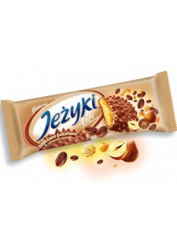 Печенье Jeżyki Cafe с молочным шоколадом, орехами и вкусом кофе, 140 г