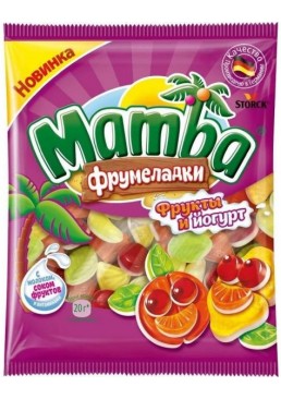 Мармелад жевательный MAMBA Фрумеладки с фруктами и йогуртом, 70 г