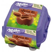 Шоколадні яйця Milka Loffel Ei Kakaocreme Eggs 4 шт х 34 г
