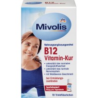 Витаминное средство B12, ампулы для питья Mivolis 10 штук, 100 мл