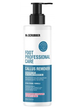 Гель-кератолитик для удаления огрубевшей кожи и натоптышей Foot Professional Care Mr.SCRUBBER, 200 мл